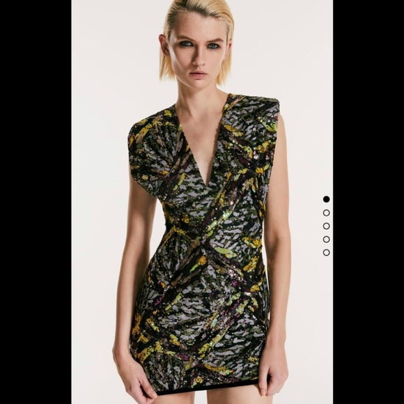Zara mini sequin dress XS - Picture 6 of 7